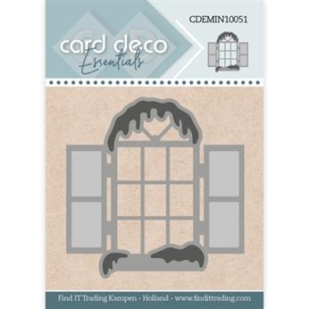 Card Deco dies mini Julevindue 4,9x5cm